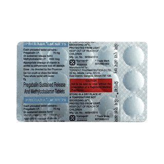 Pregaba M 75 Mg/1500Mcg Tablet Sr 10